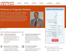 Tablet Screenshot of corporatehorizon.com